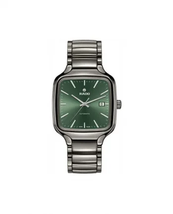 რადოს კვადრატული საათი მწვანე ფერის