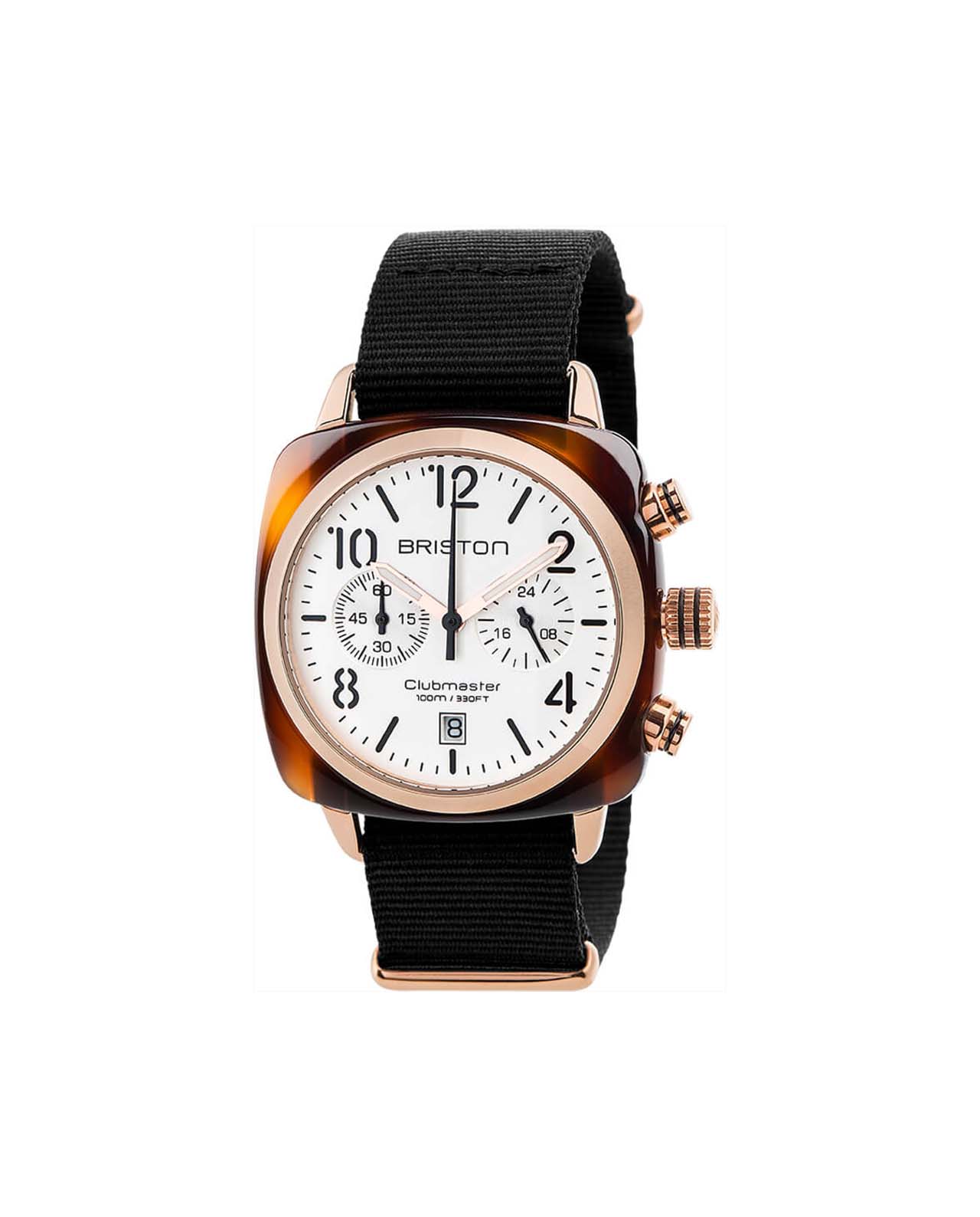 17140prat2nb 3 BRISTON CLUBMASTER CLASSIC ACETATE GOLD - Image 1