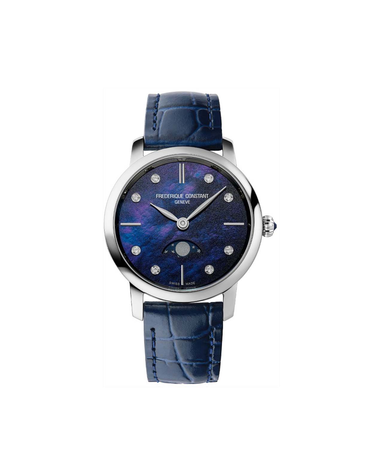 FC206MPND1S6 FREDERIQUE CONSTANT CLASSICS SLIMLINE LADIES MOONPHASE - Image 1