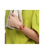 SWATCH BARNS-GRAHAM'S ORANGE AND RED ON PINK - Image 2