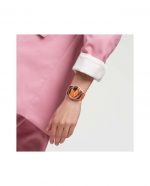 SWATCH BARNS-GRAHAM'S ORANGE AND RED ON PINK - Image 3